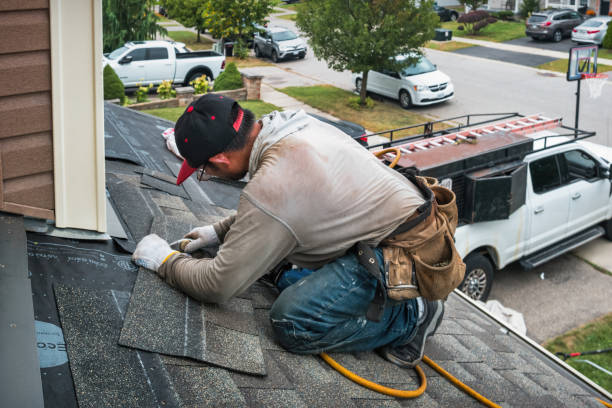 Professional Roof Replacement technician working in North Fork, AZ